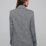 Женский пиджак светло серый