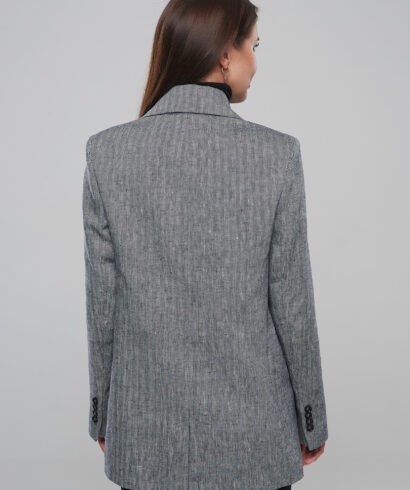 Женский пиджак светло серый